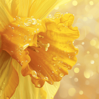 Thumbnail for Golden Dewdrops 40x40cm - Diamantschilderij 