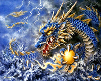 Thumbnail for Draak 40x50cm - Diamantschilderij 