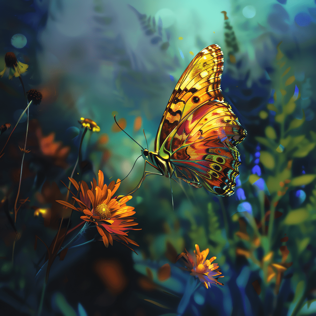 Wings of Wonder 40x40cm - Diamantschilderij 