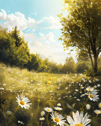 Thumbnail for Daisy Dreamscape 40x50cm - Diamantschilderij 