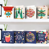 Thumbnail for Diamantschilderij Kerstkaarten 8 stuks 
