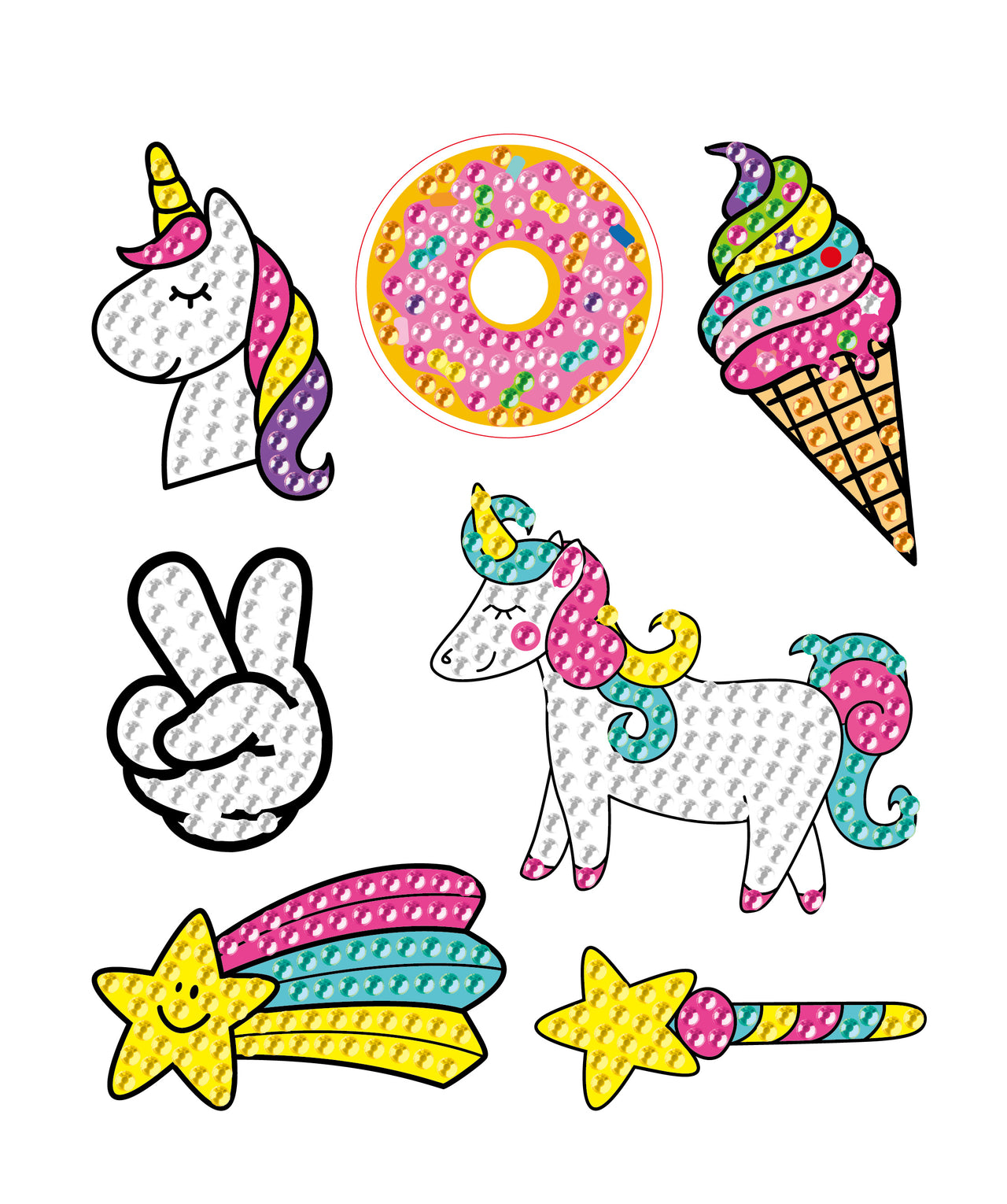 Diamantschilderij stickerblad 