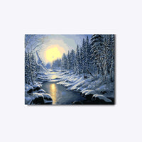 Thumbnail for Winter Nighttime 40x50cm - Diamond painting 