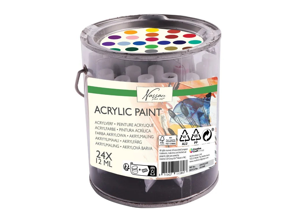 Nassau Acrylverf 24x12ml 