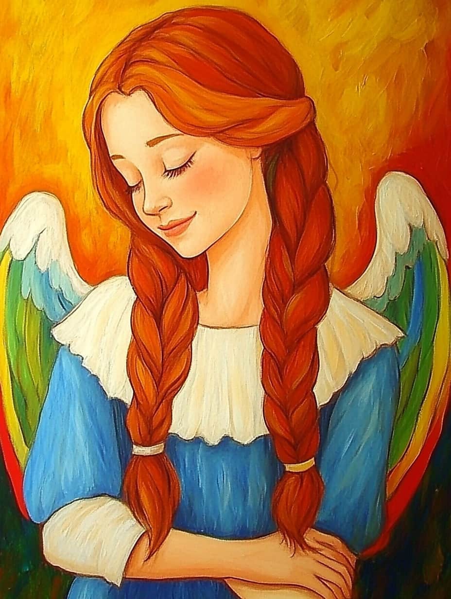 Angel 45x60cm - Diamantschilderij 