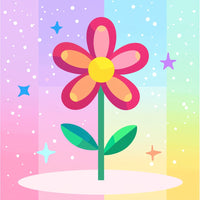 Thumbnail for Cosmic Daisy 20x20cm - Diamantschilderij 