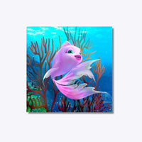 Thumbnail for Fish Tales 30x30cm - Diamantschilderij 