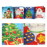 Thumbnail for Diamantschilderij Kerstkaarten 4st 