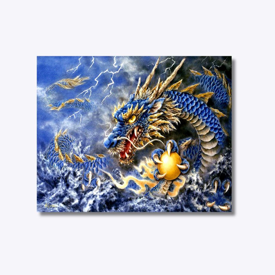 Draak 40x50cm - Diamantschilderij 