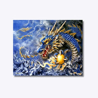 Thumbnail for Draak 40x50cm - Diamantschilderij 
