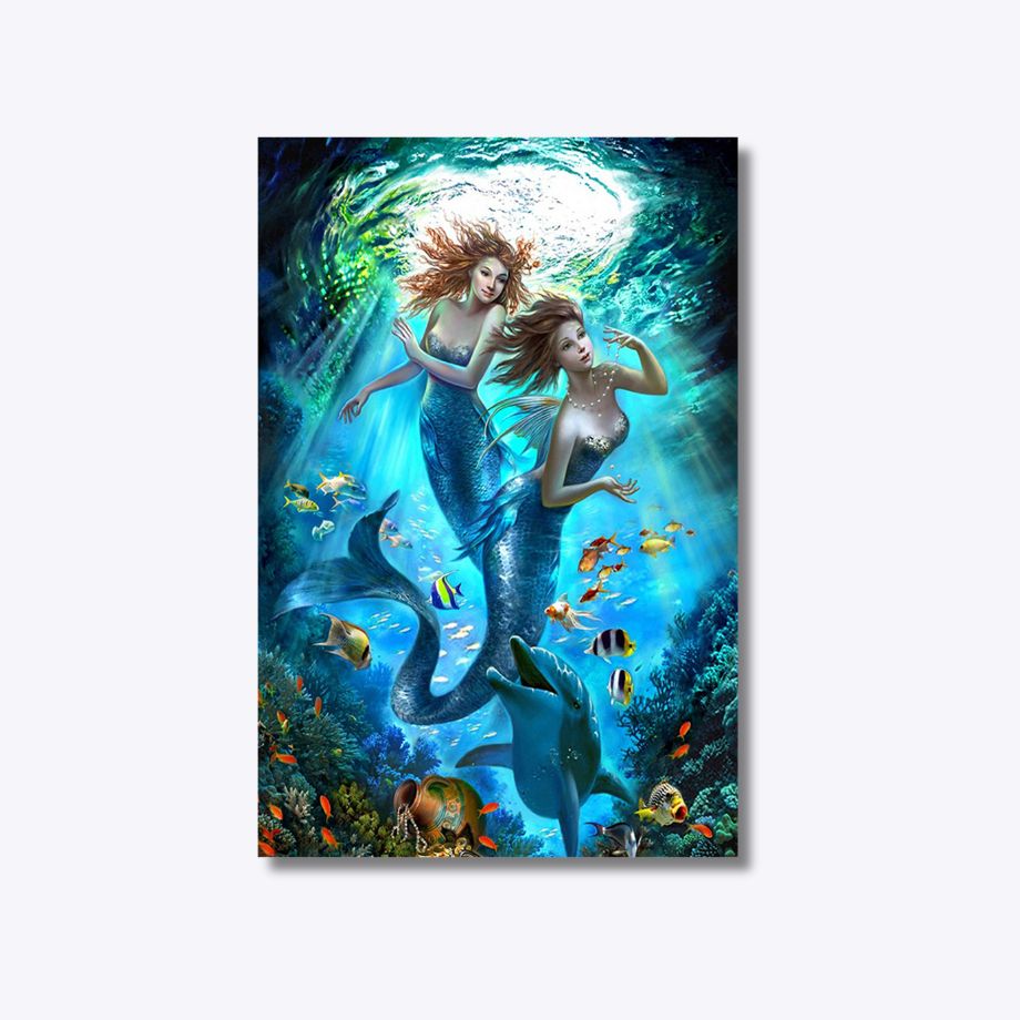 Mermaid Magic 30x45cm - Diamantschilderij 