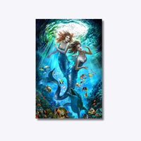 Thumbnail for Mermaid Magic 30x45cm - Diamantschilderij 