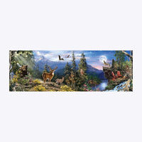 Thumbnail for Bosdieren 40x120cm - Grote Diamantschilderij 