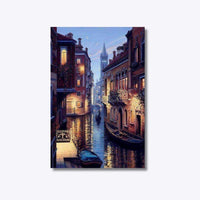 Thumbnail for Venetiaanse Nocturne 40x60cm - Diamantschilderij 