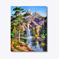 Thumbnail for Waterval 40x50cm - Diamantschilderij 