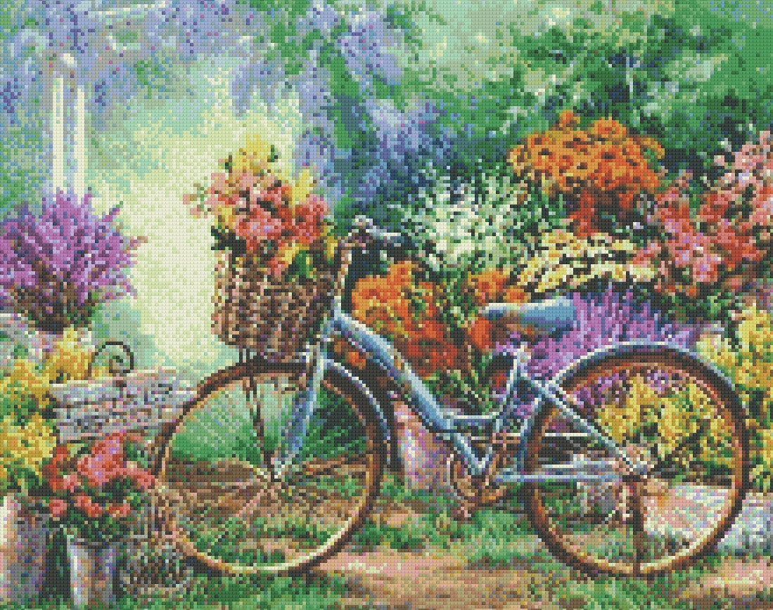 Vintage Garden 40x50cm - Diamantschilderij 
