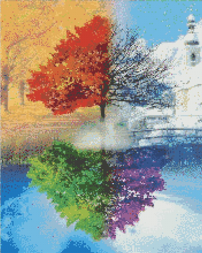 Nature's Everlasting Dance 40x50cm - Diamantschilderij 