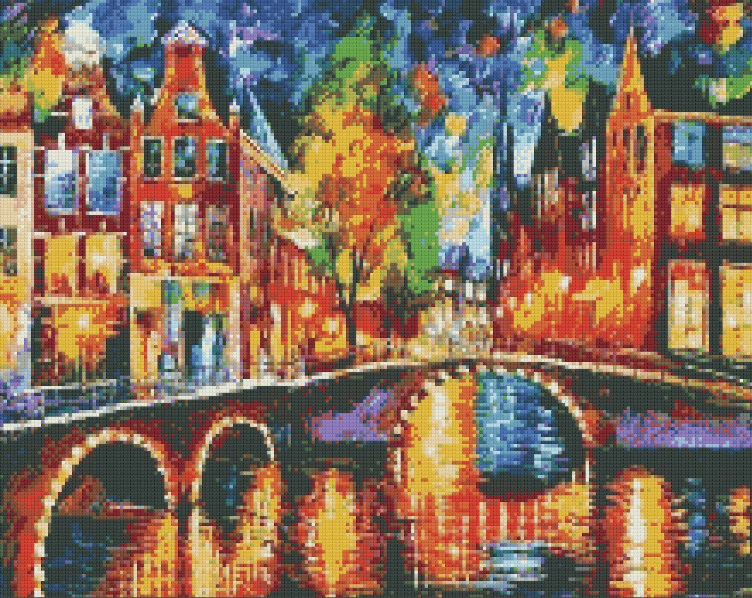 Amsterdam 40x50cm - Diamantschilderij 