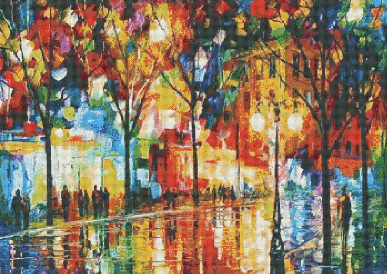 Leonid Afremov 60x80cm - Grote Diamantschilderij 
