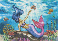 Thumbnail for Oceanic Zeemeermin 60x80cm - Grote Diamantschilderij 