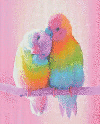 Thumbnail for Lovebirds Forever 40x50cm - Diamantschilderij 